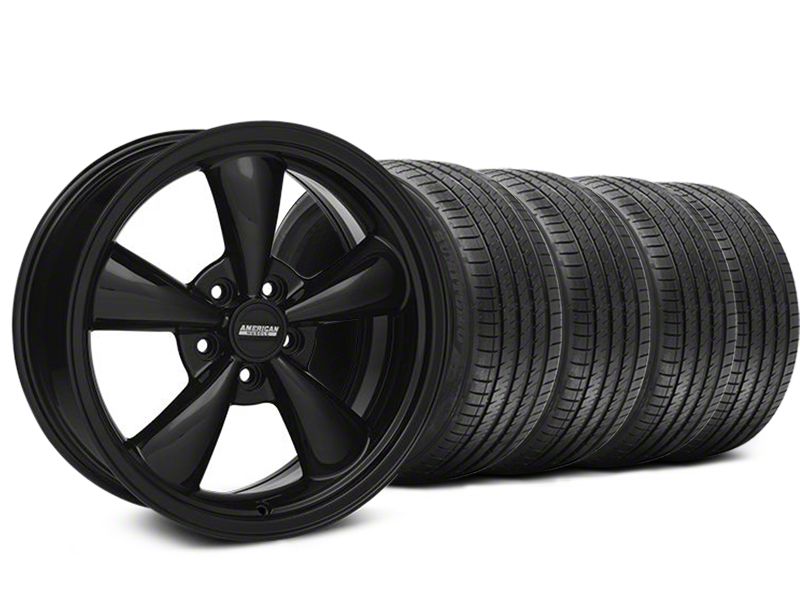 Solid Black Bullitt Wheel & Sumitomo Tire Kit 18x8 (05-10 GT; 05-14 V6)