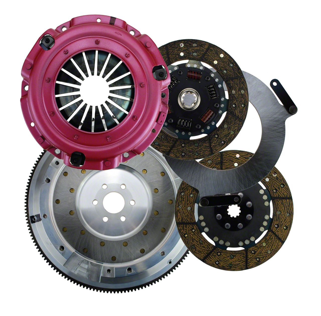 RAM Street Dual Disc Force 9.5 Clutch w/ Flywheel - 10 Spline - 6-Bolt (96-04 4.6L)