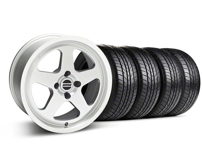 Silver SC Style Wheel & Sumitomo All Season Tire Kit- 17x8 (87-93; Excludes 93 Cobra)