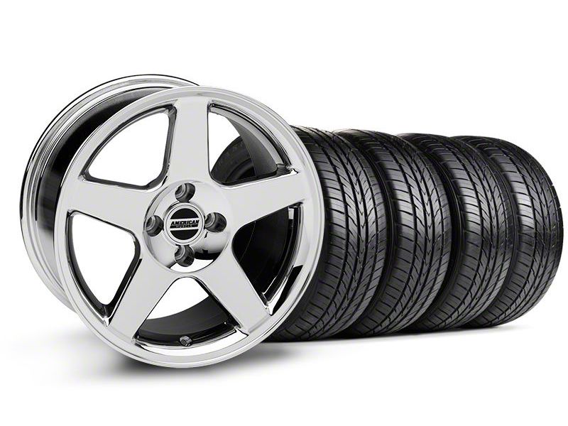 Chrome 2003 Style Cobra Wheel & Sumitomo All Season Tire Kit- 17x9 (87-93; Excludes 93 Cobra)