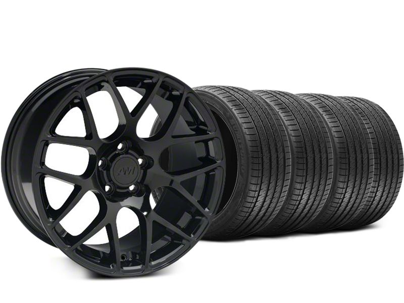 Black AMR Style Wheel & Sumitomo Tire Kit - 18x8 (05-14 All)