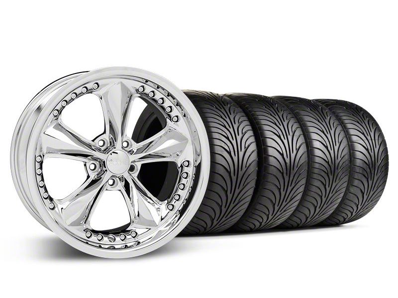 Chrome Foose Nitrous Wheel & Sumitomo Tire Kit - 18x9 (05-14 GT, V6)