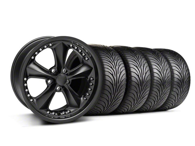 Matte Black Foose Nitrous Wheel & Sumitomo Tire Kit - 18x9 (05-14 GT, V6)