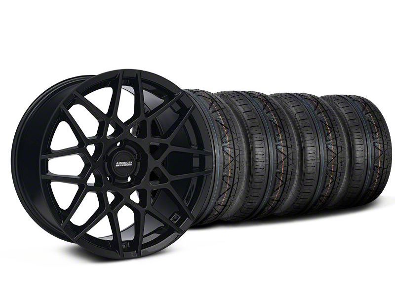 Gloss Black 2013 GT500 Style Wheel & NITTO INVO Tire Kit - 19x8.5 (05-14 GT, V6)