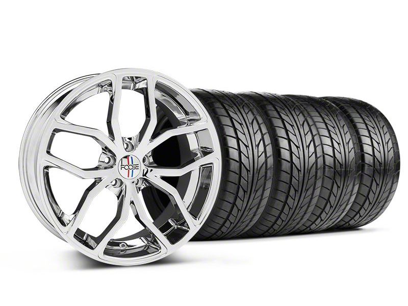 Chrome Foose Outcast Wheel & NITTO Tire Kit - 20x8.5 (05-14)