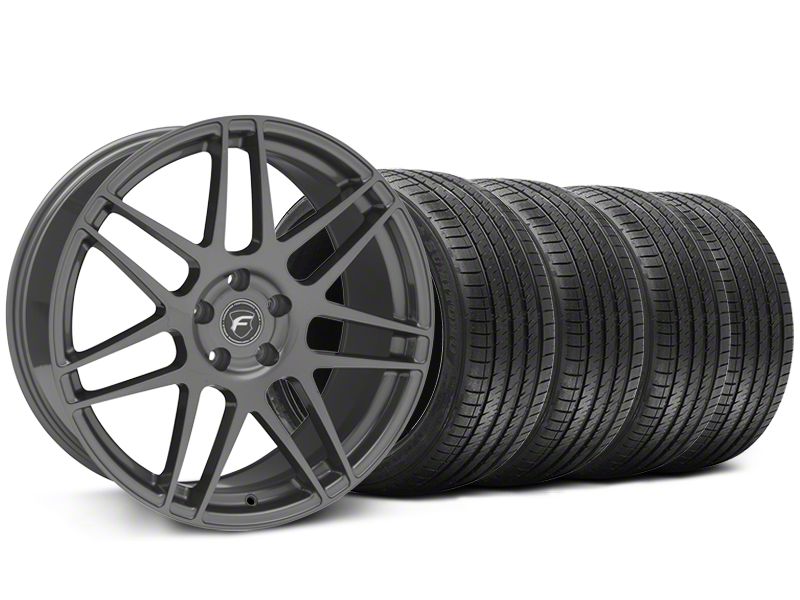 Gunmetal Forgestar F14 Monoblock Wheel & Sumitomo Tire Kit - 20x9 (05-14 All)