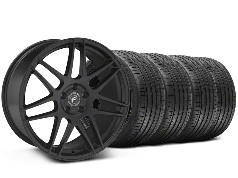 Matte Black Forgestar F14 Monoblock Wheel & Sumitomo Tire Kit - 20x9 (05-14 All)