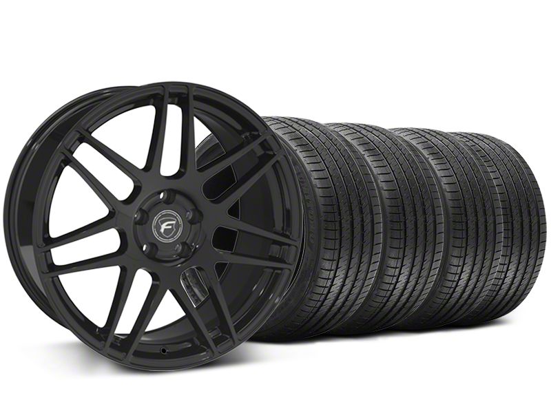Piano Black Forgestar F14 Monoblock Wheel & Sumitomo Tire Kit - 20x9 (05-14 All)
