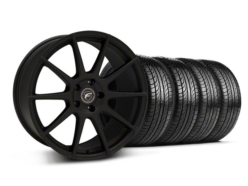 Textured Black Forgestar CF10 Monoblock Wheel & Pirelli Tire Kit - 19x9 (05-14 All)