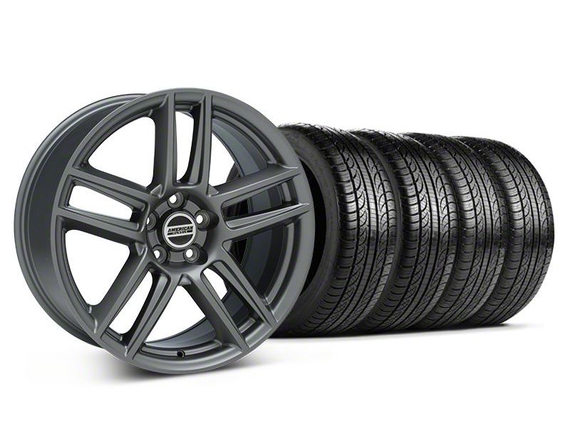 Charcoal Boss Laguna Style Wheel & Pirelli Tire Kit - 19x9 (05-14 All)
