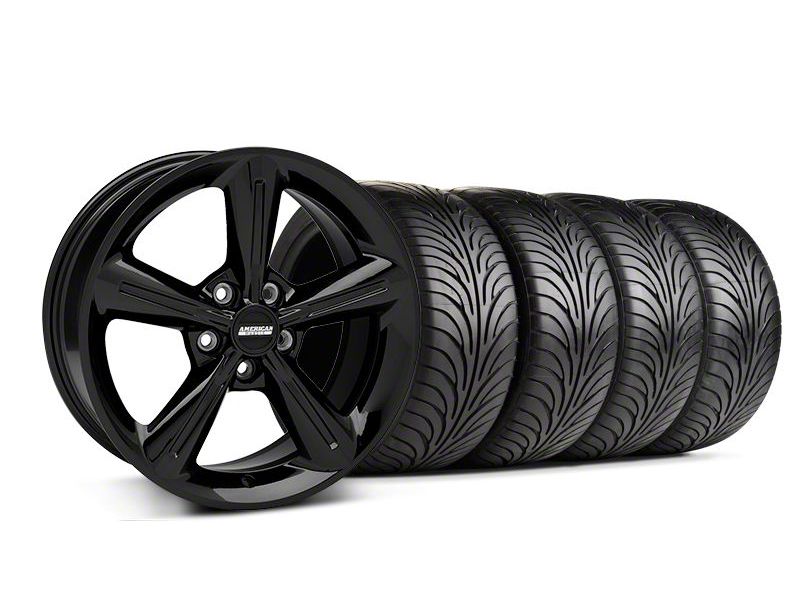 Staggered Black 2010 OE Style Wheel & Sumitomo Tire Kit - 18x8/10 (05-14)