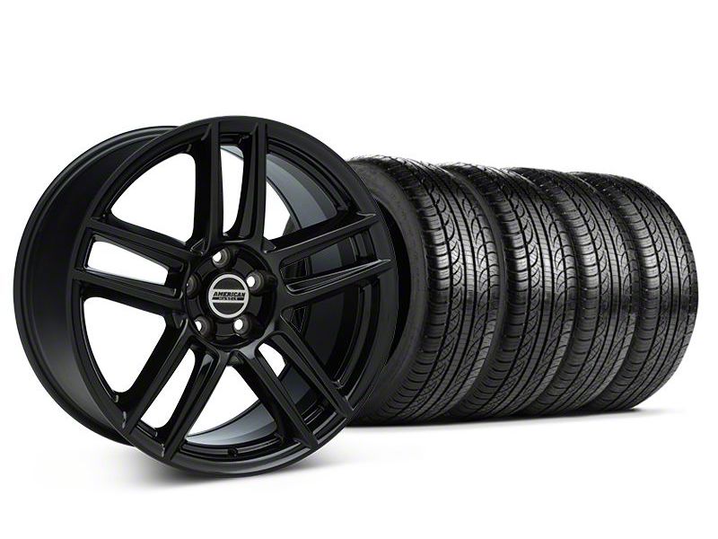 Staggered Black Boss Laguna Style Wheel & Pirelli Tire Kit - 19x9/10 (05-14 All)
