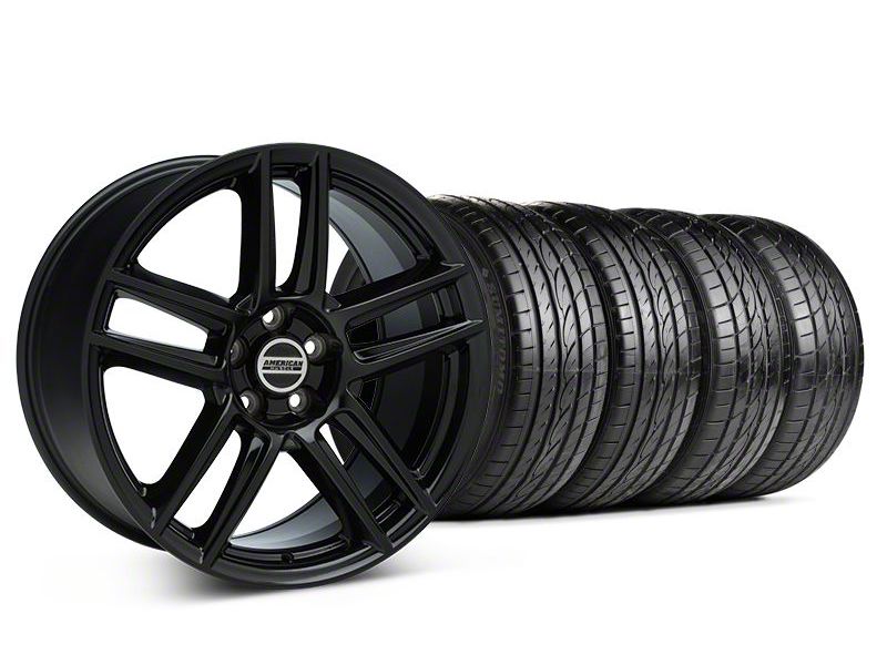 Staggered Black Boss Laguna Style Wheel & Sumitomo Tire Kit - 19x9/10 (05-14 All)