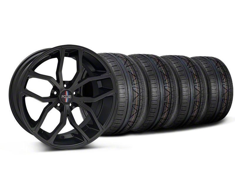 Staggered Matte Black Foose Outcast Wheel & NITTO INVO Tire Kit - 20x8.5/10 (05-14)