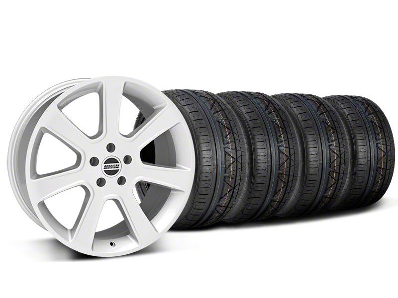 Staggered Silver S197 Saleen Style Wheel & NITTO INVO Tire Kit - 20x9/10 (05-14 All)