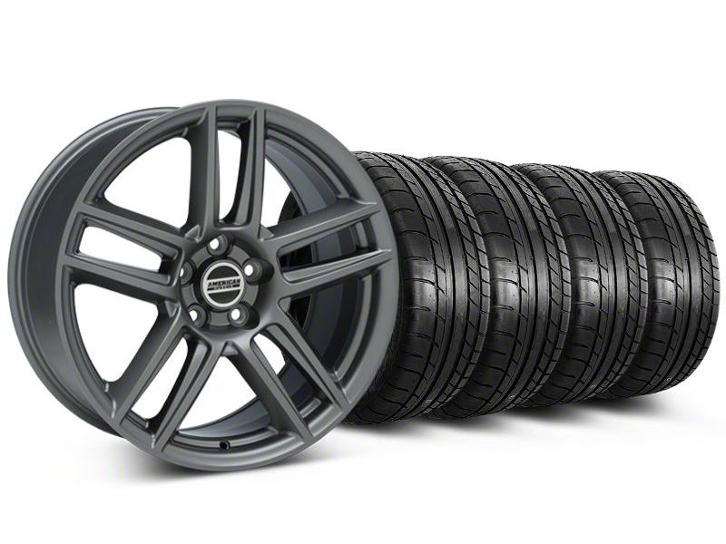 Staggered Charcoal Boss Laguna Style Wheel & Mickey Thompson Tire Kit - 19x9/10 (05-14 All)