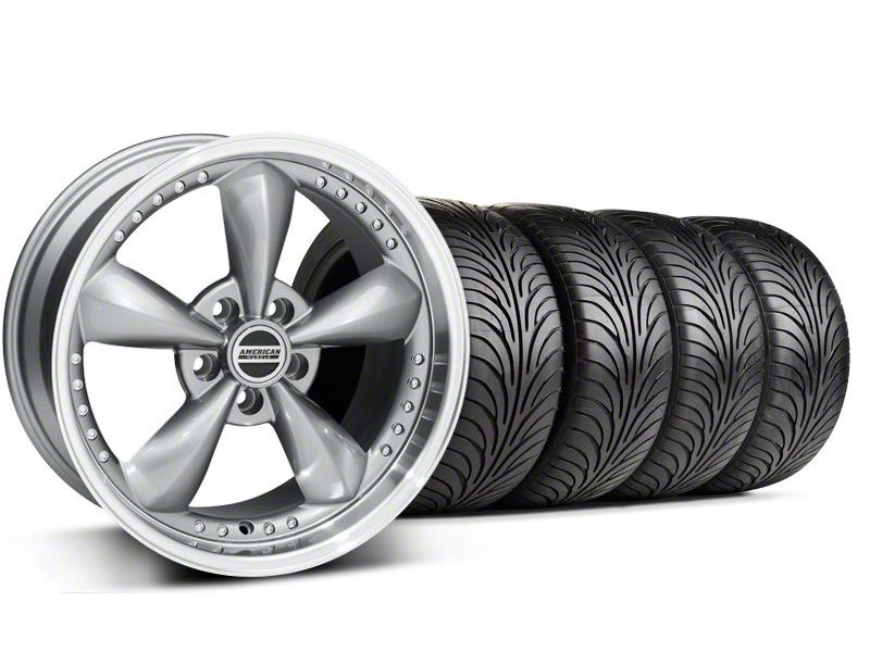 Staggered Anthracite Deep Dish Bullitt Mustang Wheel & Sumitomo Tire Kit - 18x9/10 (99-04 All)