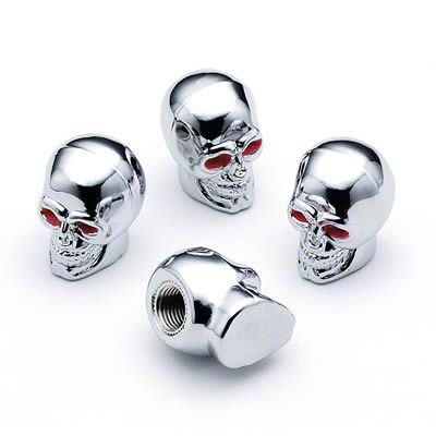 Mustang Skull Valve Stem Caps (set of 4)