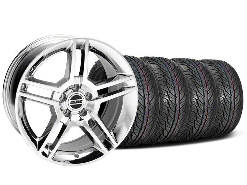 Chrome 2010 Style GT500 Wheel & General Tire Kit - 19x8.5 (05-14 All)