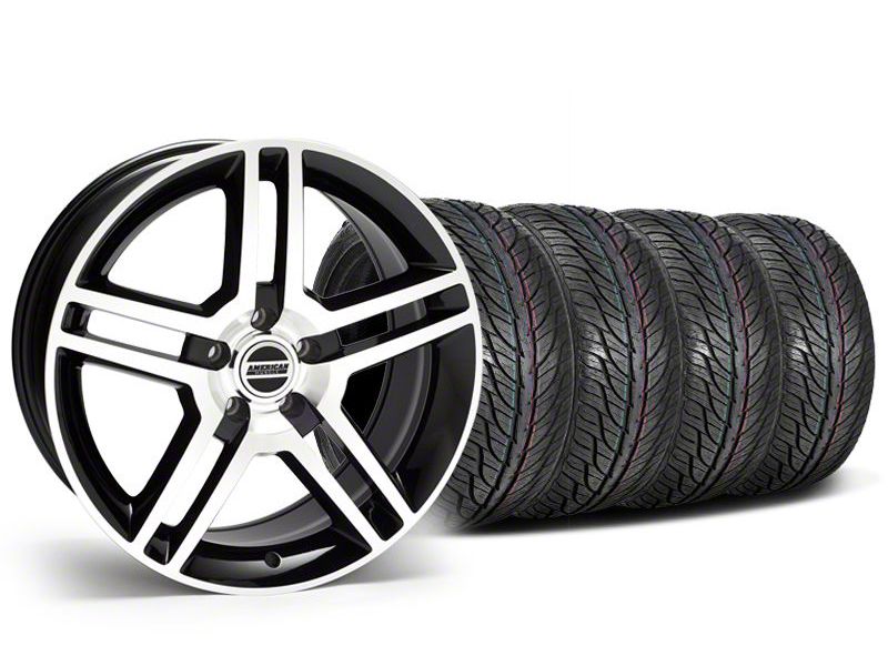 Black Machined 2010 Style GT500 Wheel & General Tire Kit - 19x8.5 (05-14 All)
