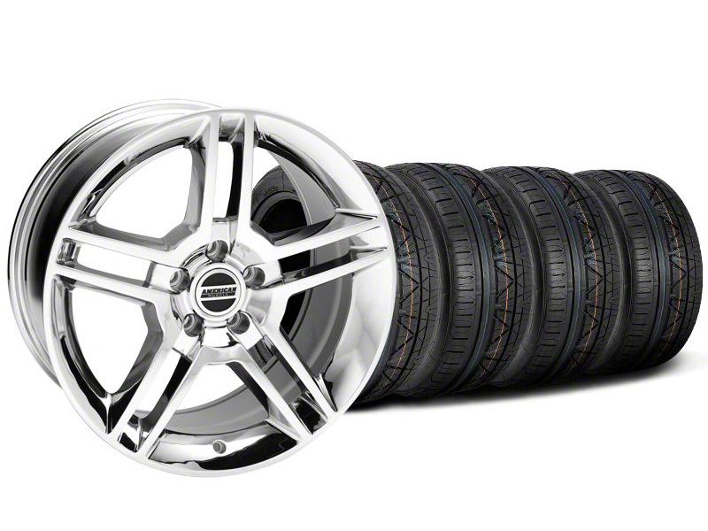 Chrome 2010 GT500 Mustang Wheel & NITTO Invo Tire Kit -18x9 (05-13 All)