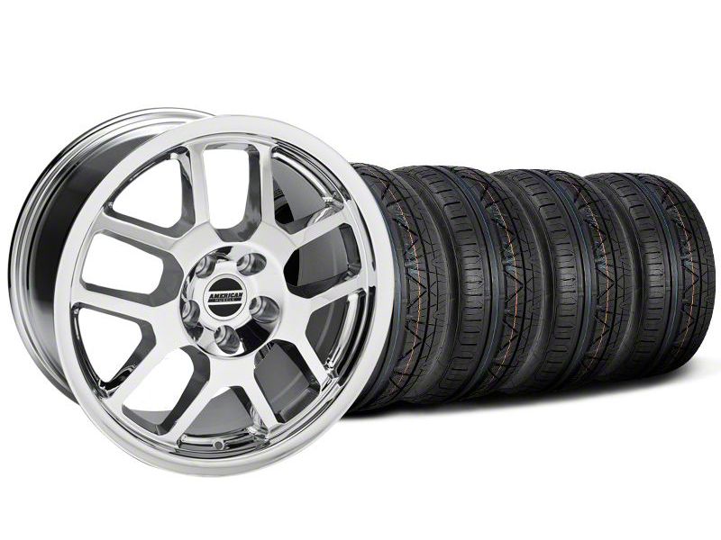 Chrome 2007 GT500 Mustang Wheel & NITTO Invo Tire Kit - 18x9.5 (05-13 All)