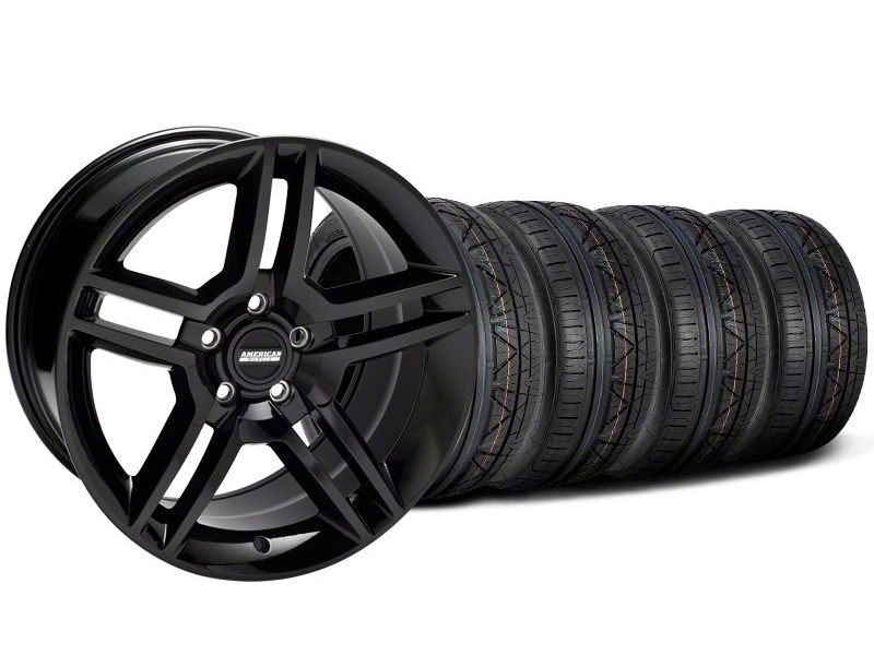 Black 2010 GT500 Mustang Wheel & NITTO Invo Tire Kit -18x9 (05-13 All)