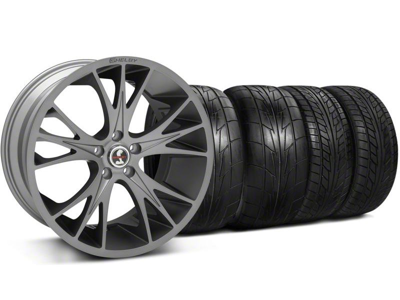 Staggered Gunmetal Shelby CS1 Wheel & NITTO Tire Kit - 20x9/11 (05-14 All)