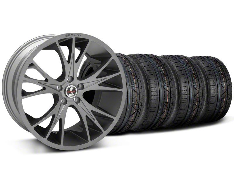 Staggered Gunmetal Shelby CS1 Wheel & NITTO Invo Tire Kit - 20x9/11 (05-14 All)