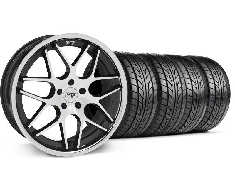 Black Machined Niche Mugello Wheel & NITTO Tire Kit - 20x8.5 (05-14 All)