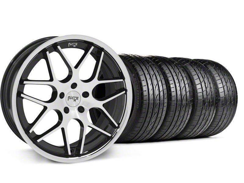 Black Machined Niche Mugello Wheel & Sumitomo Tire Kit - 20x8.5 (05-14 All)