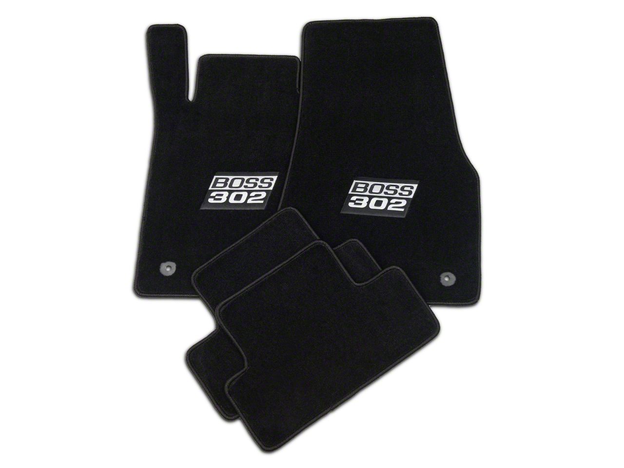 Lloyd Black Floor Mats - Boss 302 Logo (13-14 All)