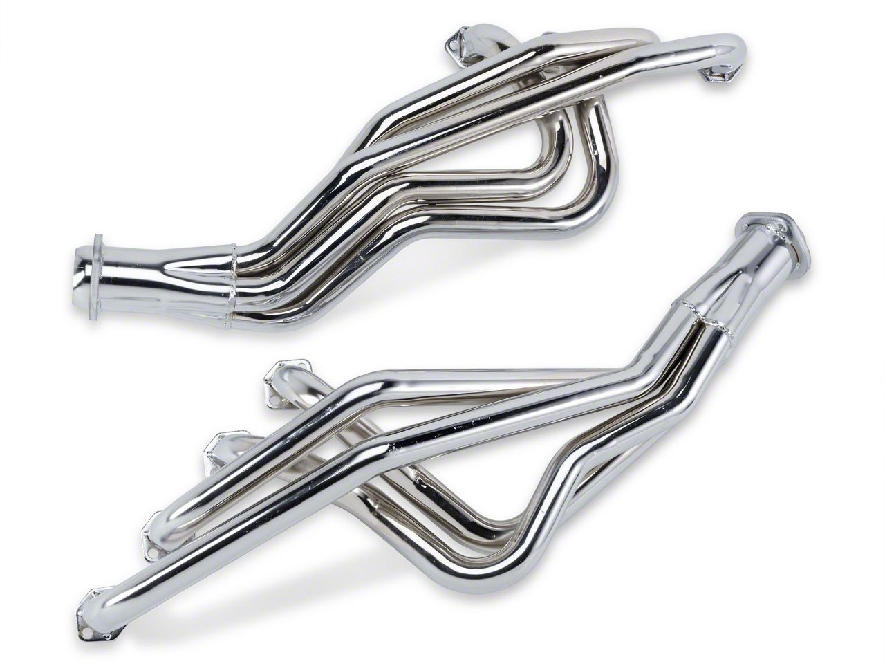 MAC Chrome Long Tube Headers - Manual (79-93 5.0L)