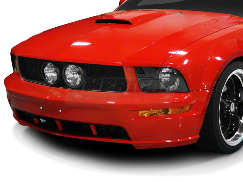 Black Mustang GT500 Eleanor Style Center Fog Light Grille (05-09 GT)