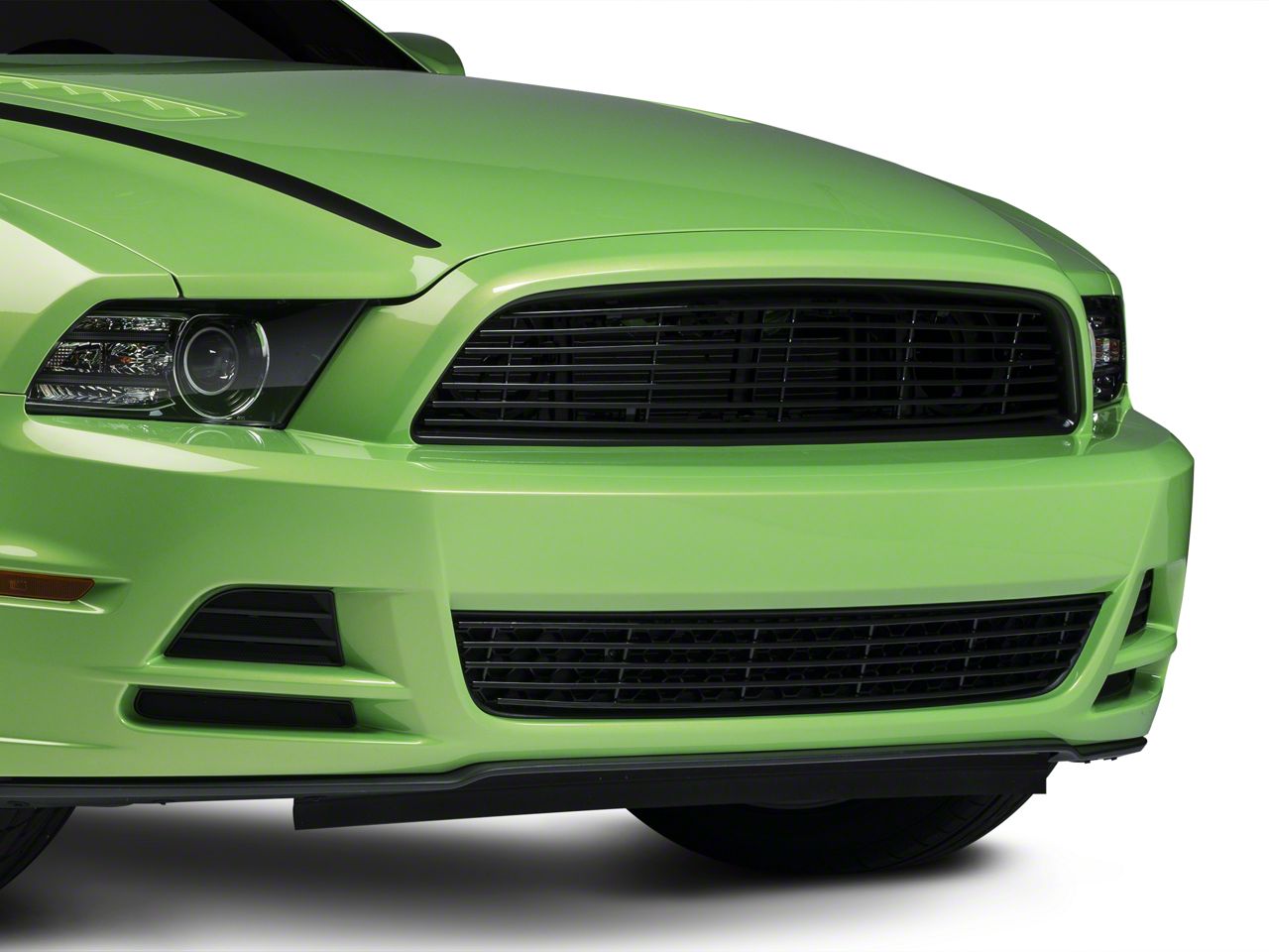 Modern Billet Black Retro Grille - Combo (13-14 GT)
