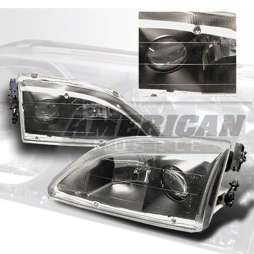 Mustang Projector Headlights with Black Housing (94-98)