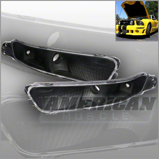 Clear Turn Signal Lights with Black Housing (2005+)