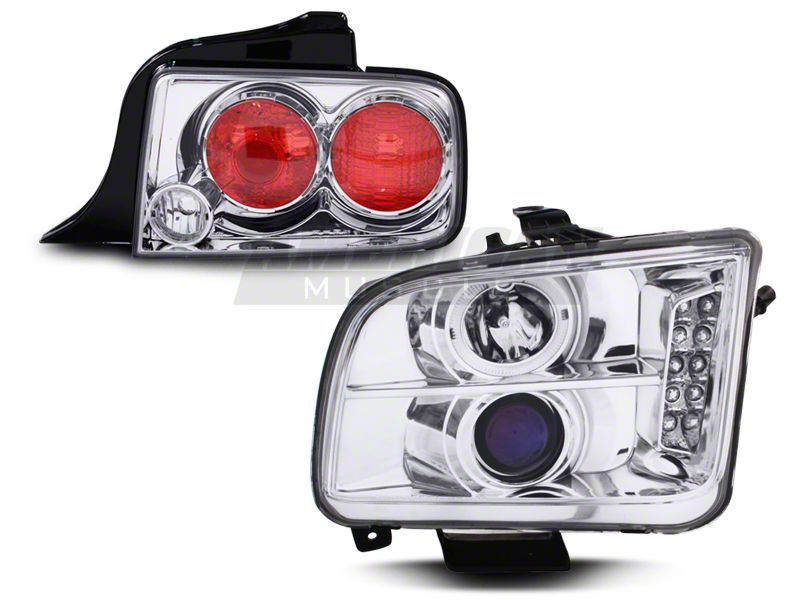 Chrome Projector Headlight and Tail Light Combo (05-09 GT, V6)