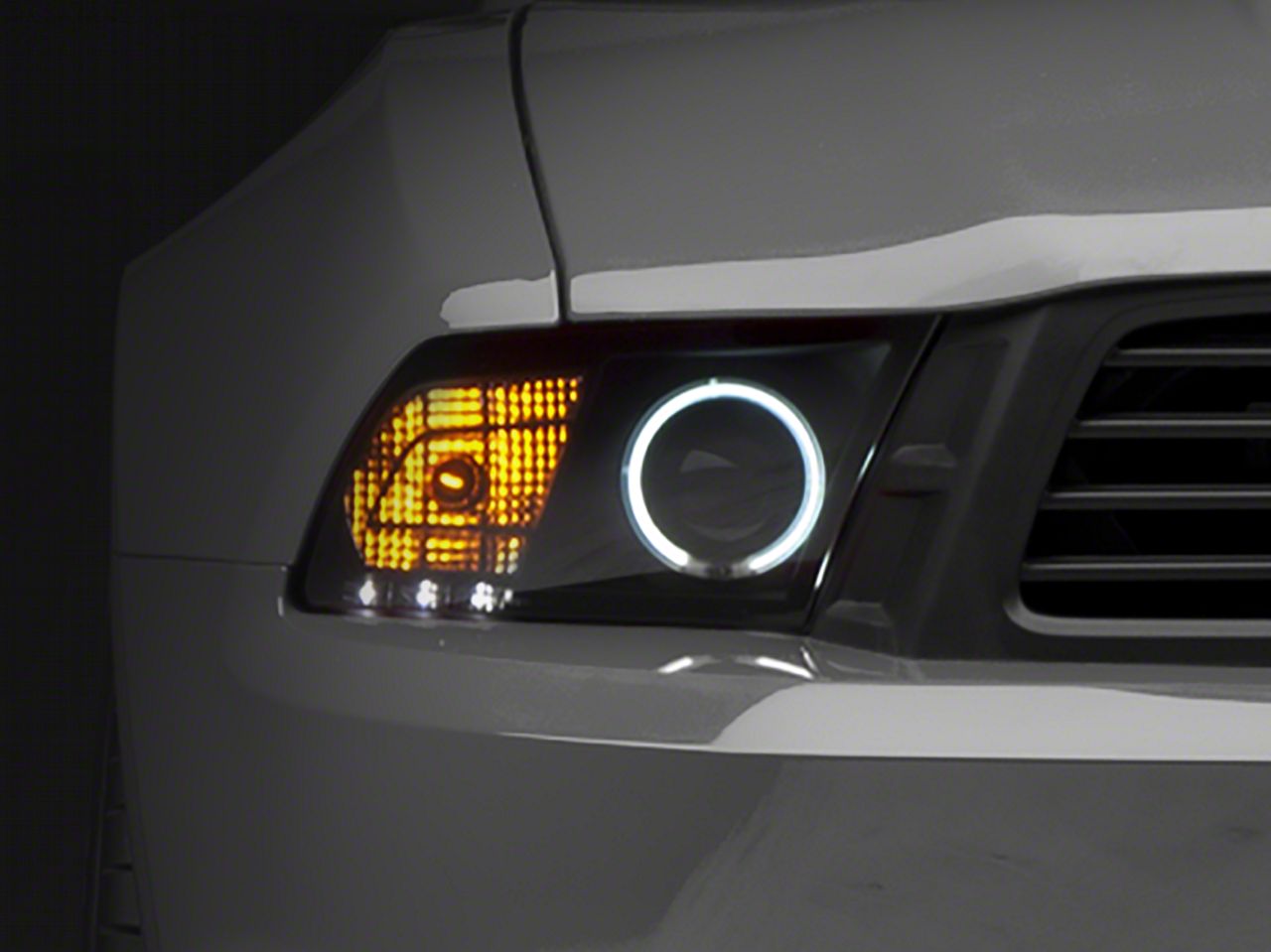 Raxiom Smoked Projector Headlights - CCFL Halo (10-12 GT, V6)