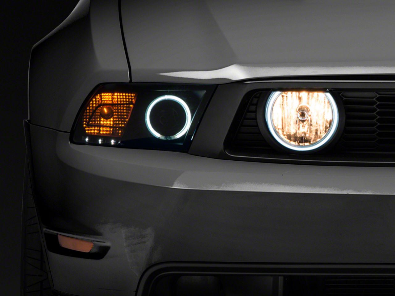 Raxiom Smoked Fog Lights - CCFL Halo (05-09 GT)