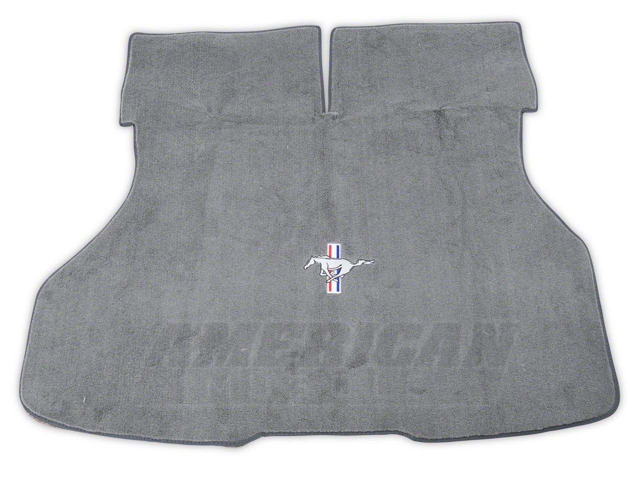 Replacement Hatch Carpet - Titanium Gray w/ Pony Logo (87-93 All)