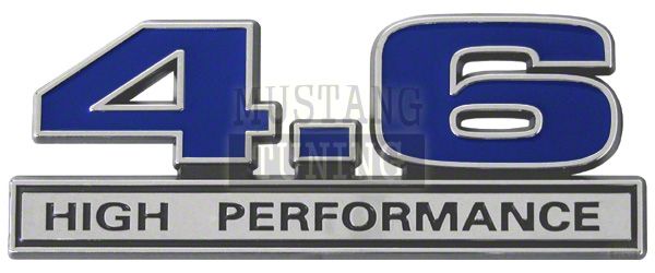 Blue 4.6 High Performance Emblem