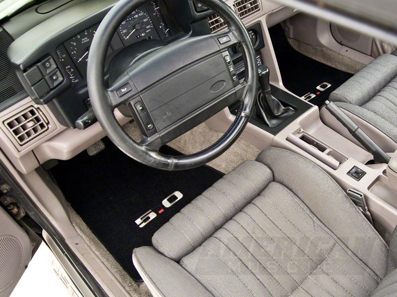 Mustang 5.0 Floor Mats (Black 79-93)
