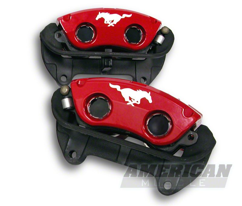 Ford Racing Red Bullitt/Mach 1 Running Pony Calipers (Front Pair)