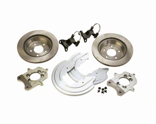 Ford Racing Rear Caliper Bracket Kit with Rotors (Rear Pair)