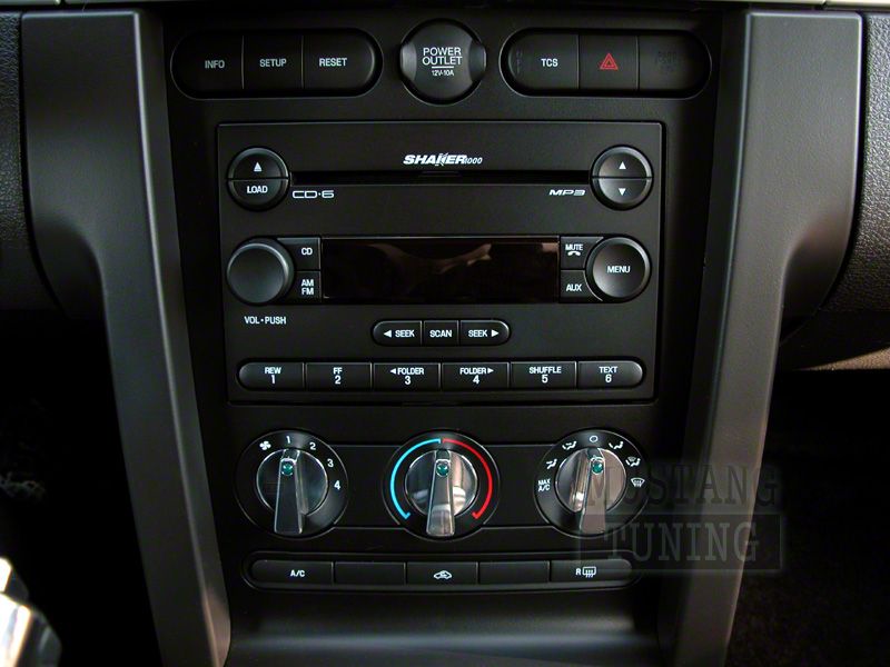Polished Billet Mustang A/C Knobs (2005-2006)