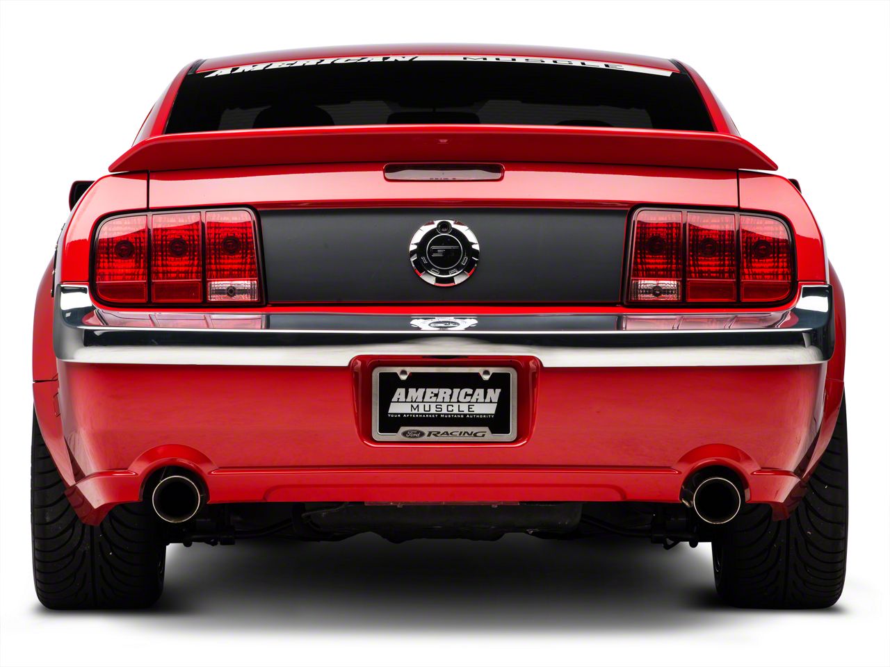Retro USA Chrome Rear Bumper Trim (05-09 GT, V6)