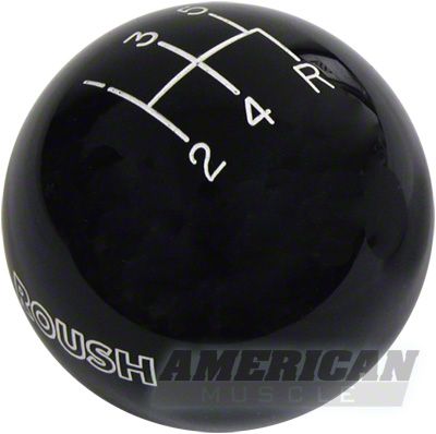 Roush Retro Style 5-Speed Shift Knob - Black (2005+)