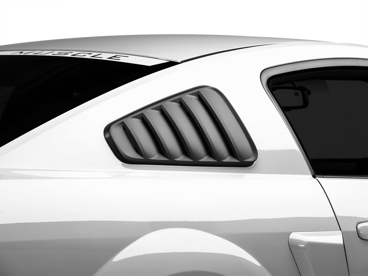 MMD Classic Quarter Window Louvers - Matte Black (05-09 All)