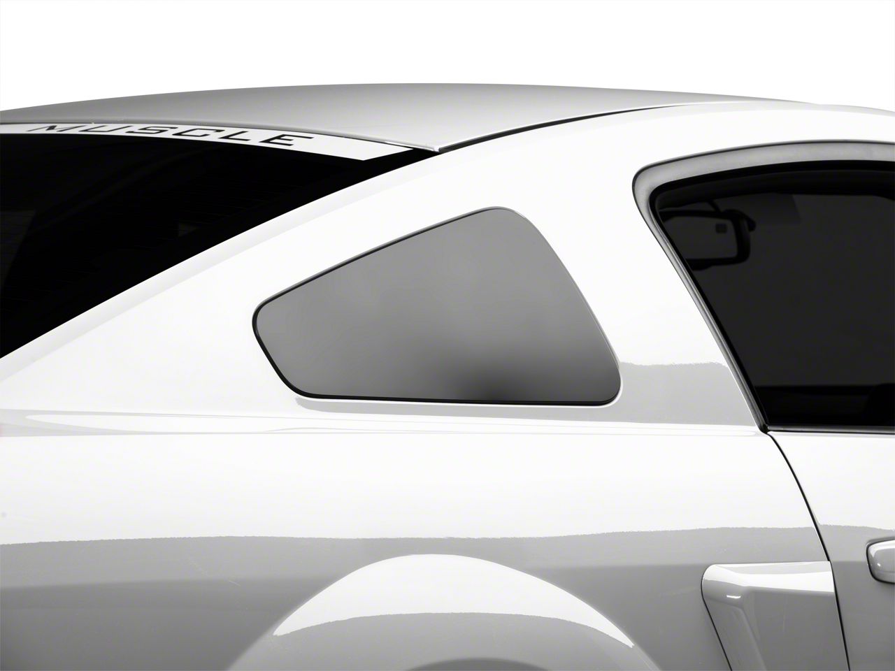 MMD GT350 Style Window Covers - Matte Black (05-09 All)